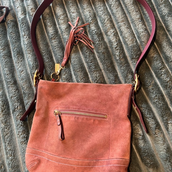 Coach Handbags - Vintage Coach Suede Crossbody Bag